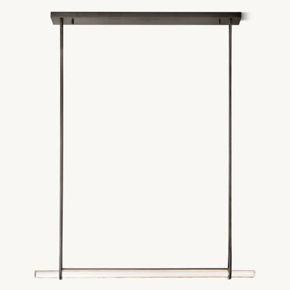 Audubon Crystal Single Bar Linear Chandelier 60"