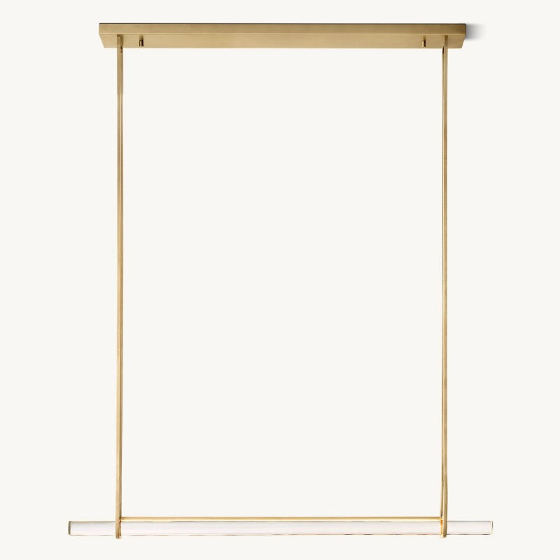 Audubon Crystal Single Bar Linear Chandelier 60"