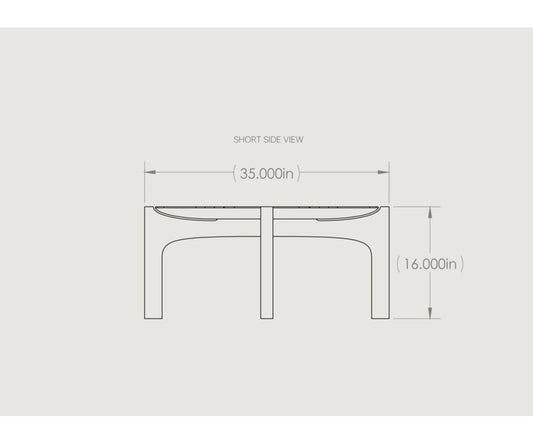 Aux 63" Arc Coffee Table