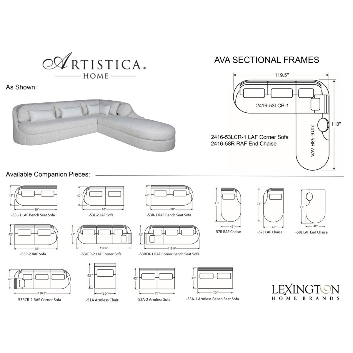 Artistica Home Sectional