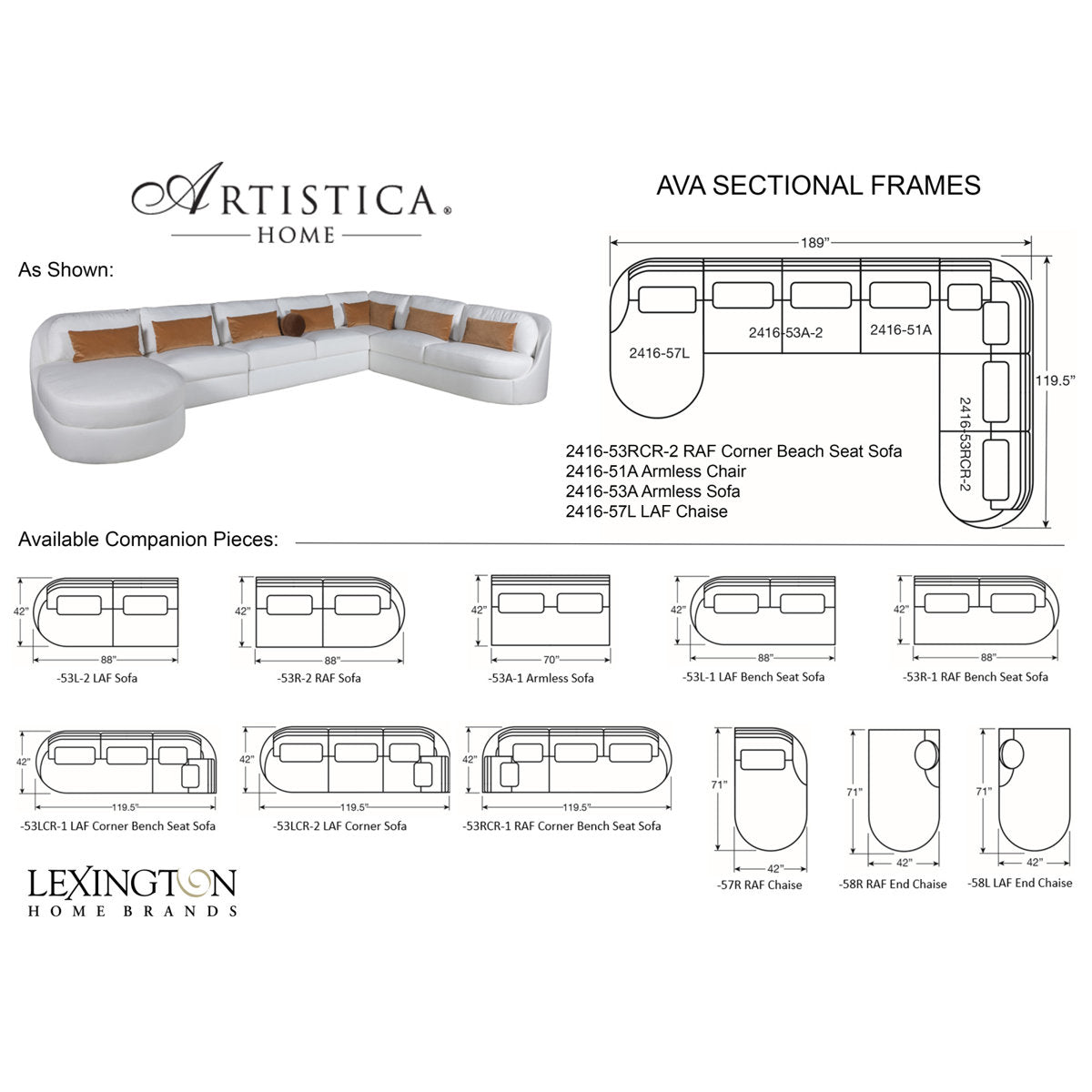 Artistica Home Sectional