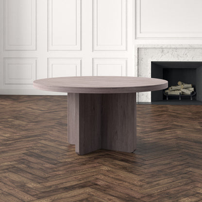 Axel Round Solid Wood Dining Table