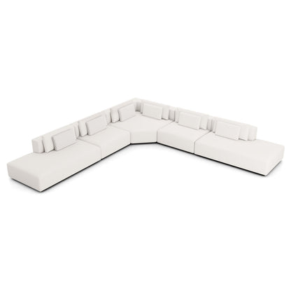 Modloft Spruce 173 Wide Revolution Performance Fabric Symmetrical Modular Corner Sectional