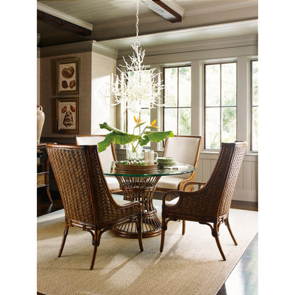 Bali Hai Upholstered Dining Arm Chair