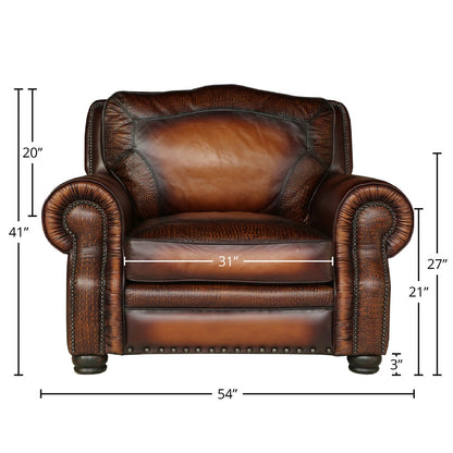 Balmoral Leather Chair And A Half
