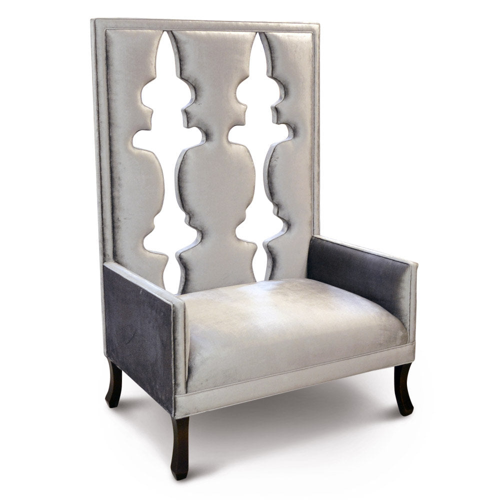 Haute House Home Balustrade 40 Wide Velvet Armchair