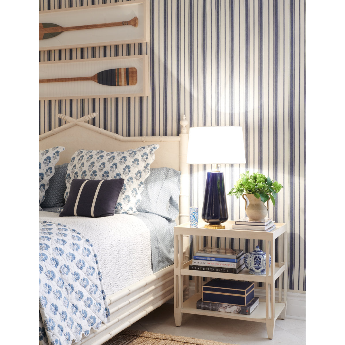 Mr And Mrs Howard Bambu Queen Solid Wood Low Profile Standard Bed