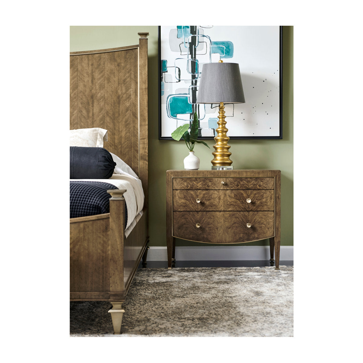 Barcelona Solid Wood Bed