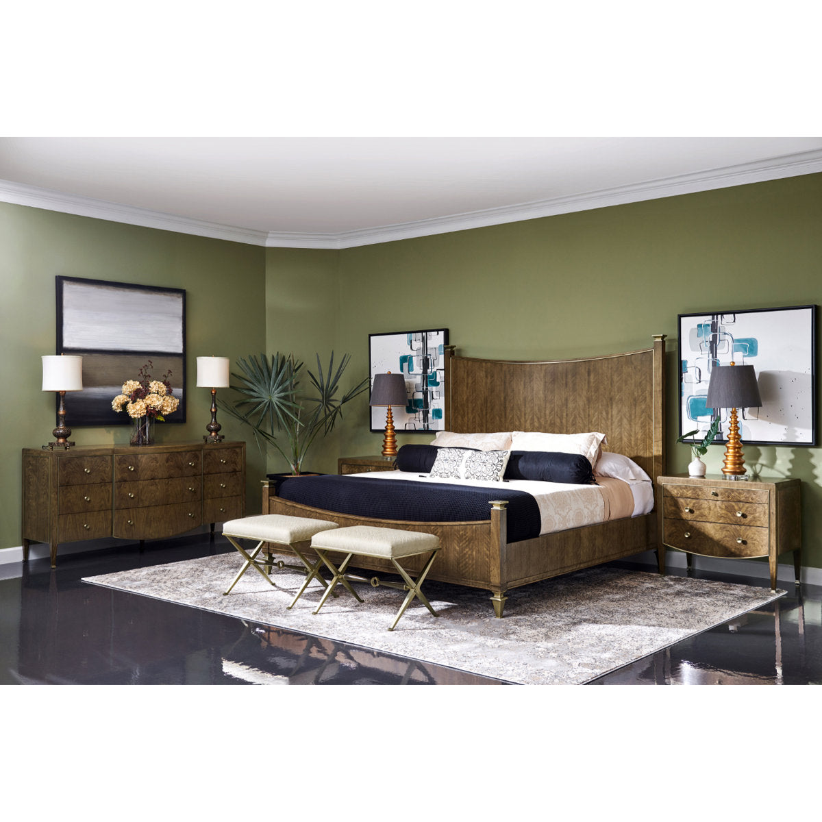 Barcelona Solid Wood Bed