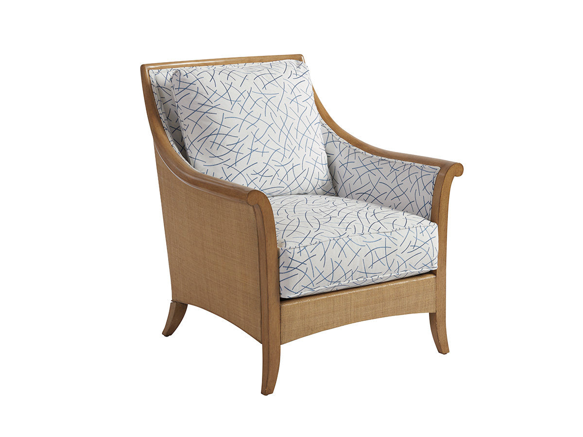 Barclay Butera Upholstery Armchair Chair with Ottoman