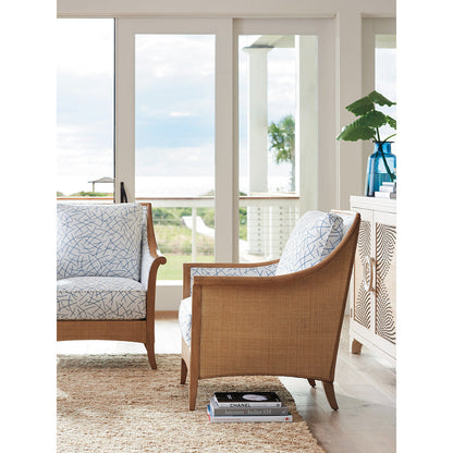 Barclay Butera Upholstery Armchair Chair with Ottoman