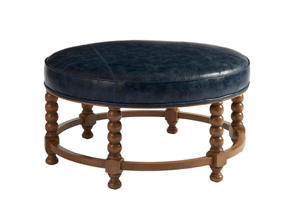 Barclay Butera Upholstery Round Ottoman