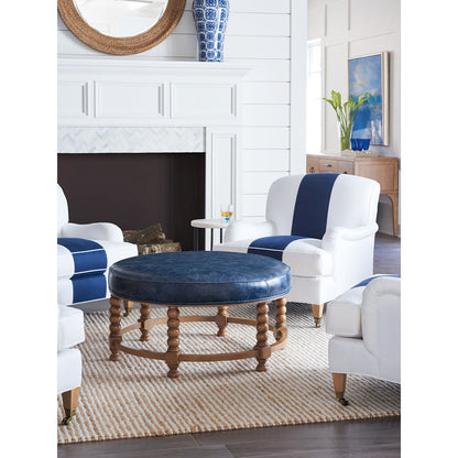 Barclay Butera Upholstery Round Ottoman