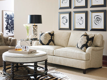 Barclay Butera Upholstery Round Ottoman