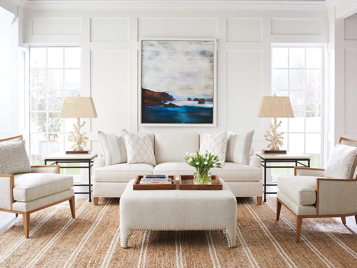 Barclay Butera Upholstery Square Ottoman