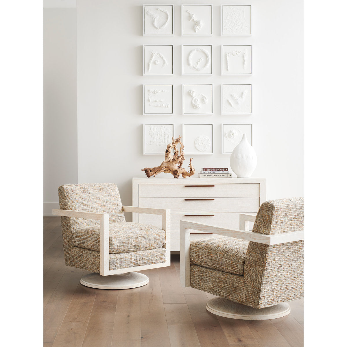 Barclay Butera Upholstery Swivel Armchair