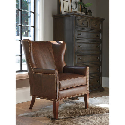 Barclay Butera Upholstery Wingback Chair Chair with Ottoman