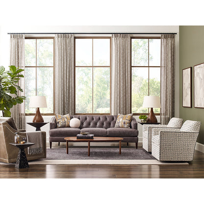 Massoud Furniture Bardot Leather Tufted Sofa