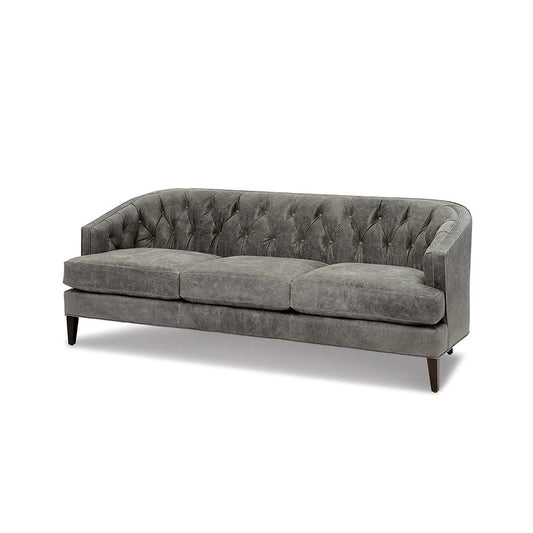 Massoud Furniture Bardot Leather Tufted Sofa