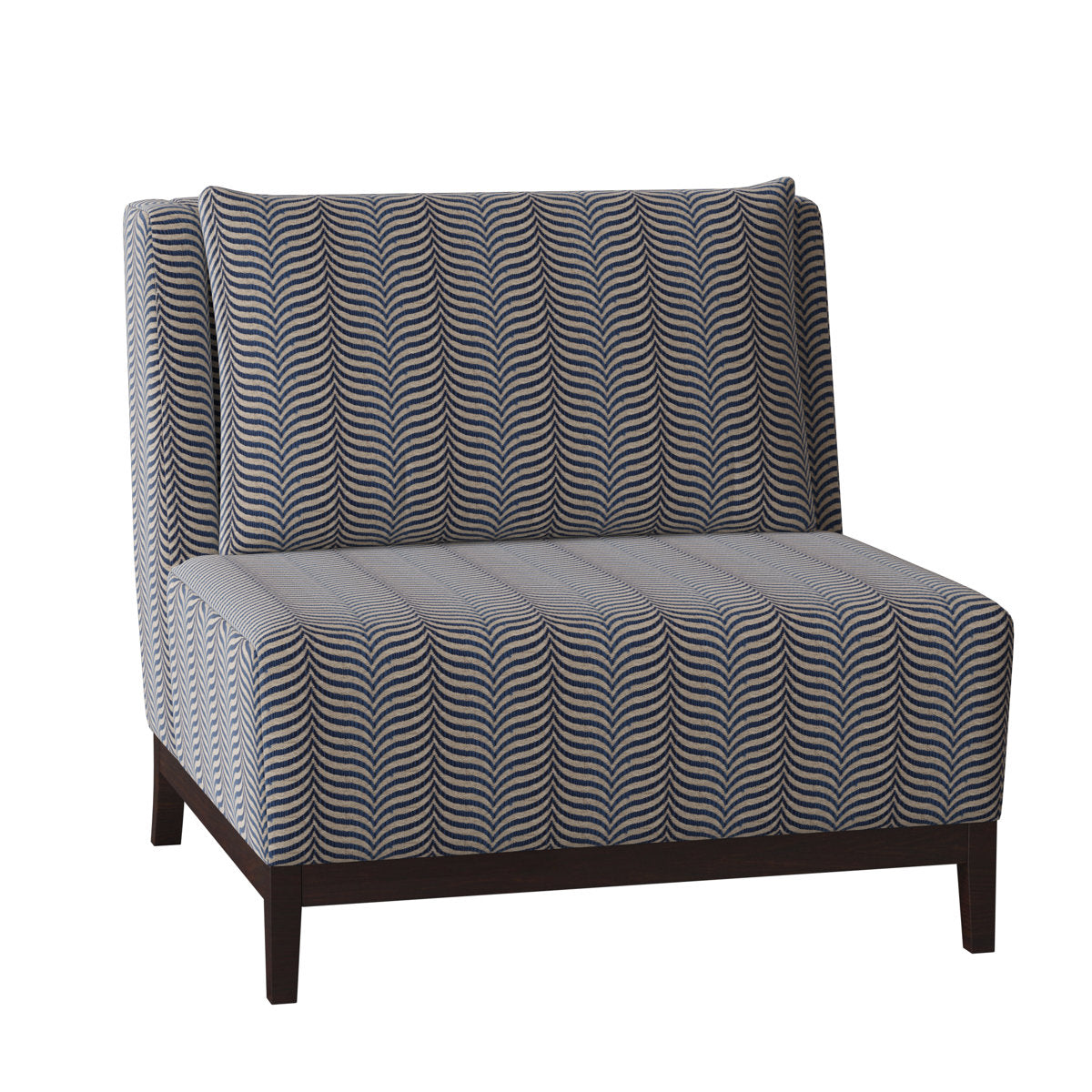 Duralee Barton 35 Wide Polyester Down Cushion Slipper Chair