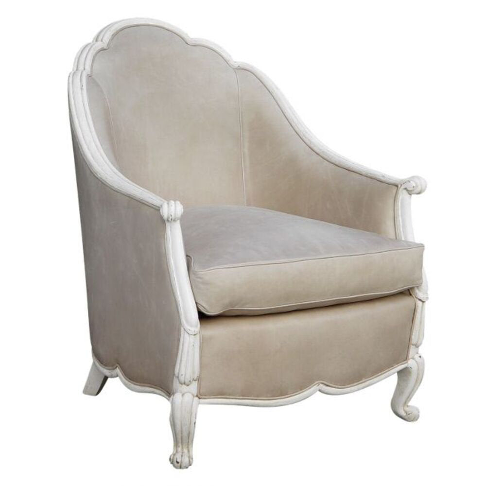 Belle Armchair Chair with Ottoman