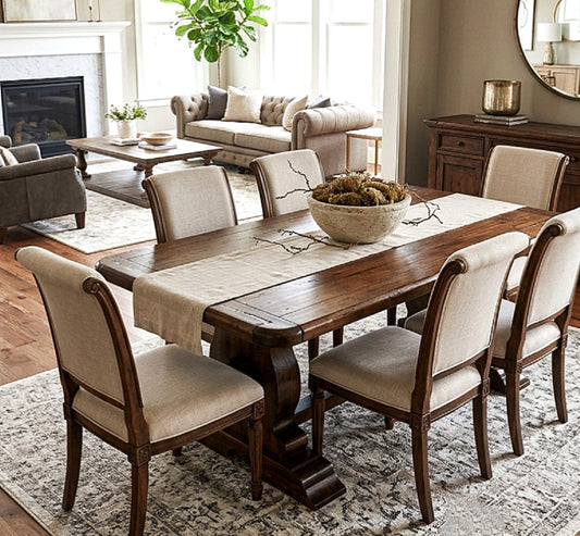 Bellegarde Solid Wood Dining Table