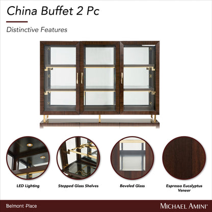 Belmont Place Lighted China Cabinet
