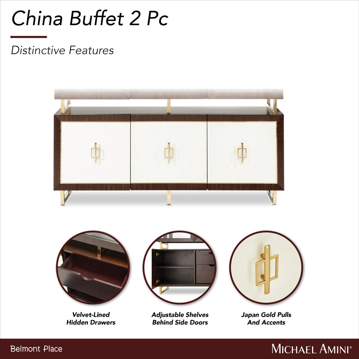 Belmont Place Lighted China Cabinet
