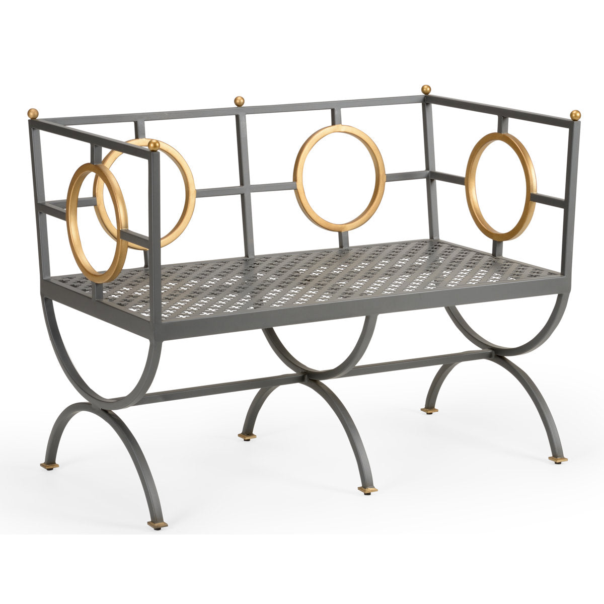 Chelsea House Circle Metal Bench