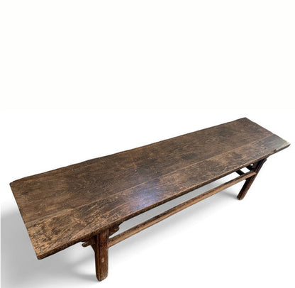Dyag East Naturally Aged 84 Inch Long Antique Chinese Bench