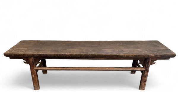 Dyag East Naturally Aged 84 Inch Long Antique Chinese Bench