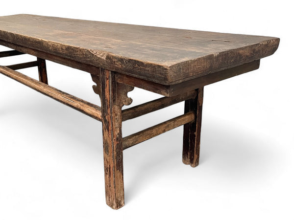 Dyag East Naturally Aged 84 Inch Long Antique Chinese Bench