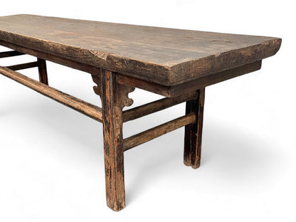 Dyag East Naturally Aged 84 Inch Long Antique Chinese Bench