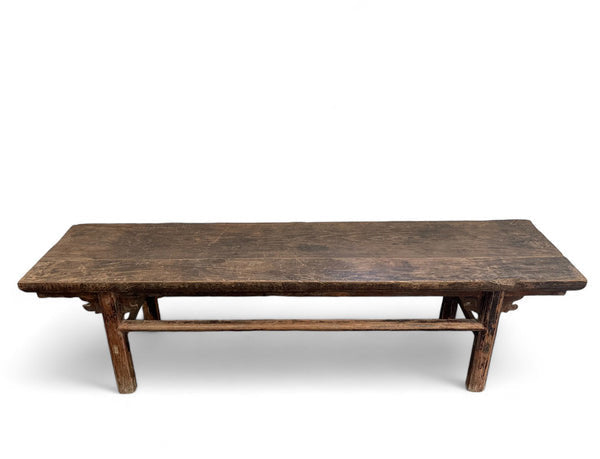Dyag East Naturally Aged 84 Inch Long Antique Chinese Bench