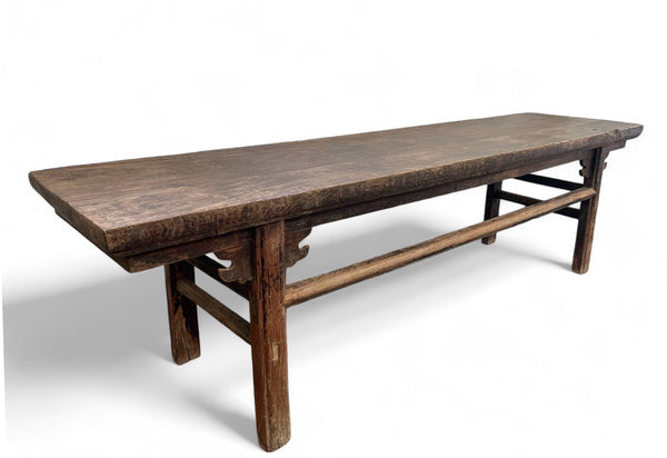 Dyag East Naturally Aged 84 Inch Long Antique Chinese Bench