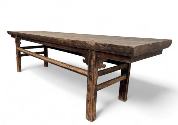 Dyag East Naturally Aged 84 Inch Long Antique Chinese Bench