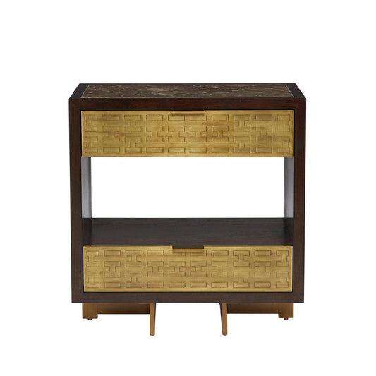 Benedict 2 - Drawer Solid Wood Nightstand