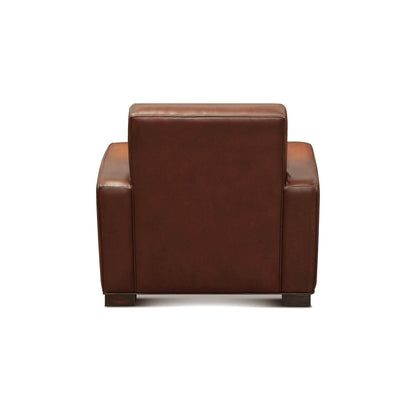Berlin Leather Club Chair Chair with Ottoman