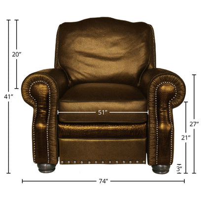 Eleanor Rigby Bethesda 74 W Genuine Leather Armchair