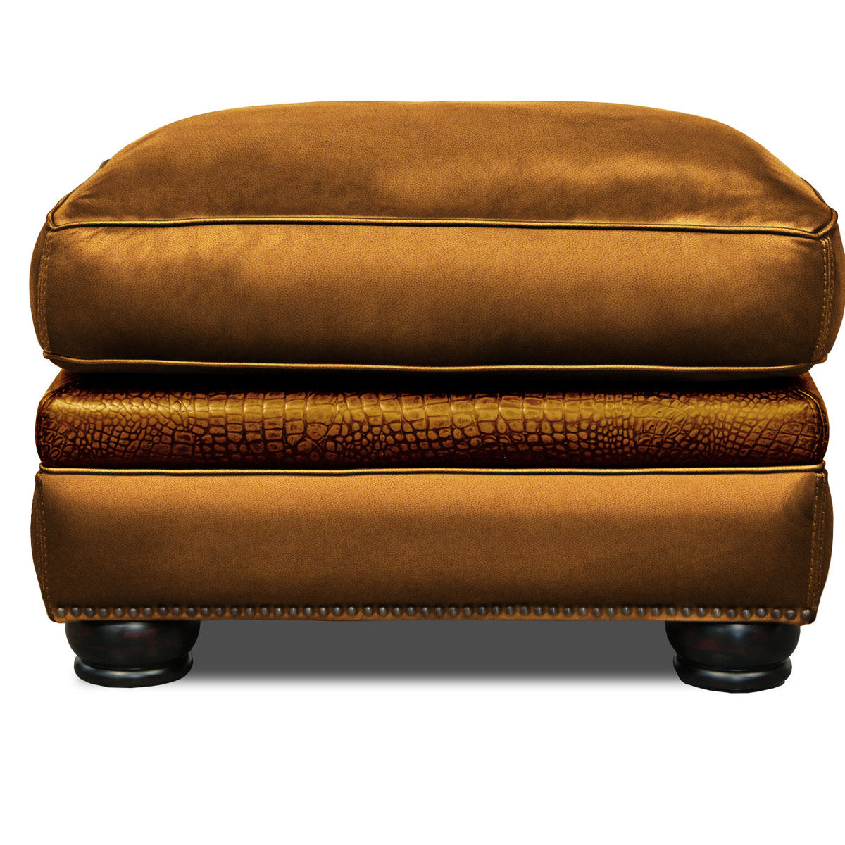 Eleanor Rigby Bethesda 30 Wide Genuine Leather Rectangle Standard Ottoman