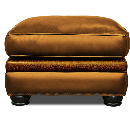 Eleanor Rigby Bethesda 30 Wide Genuine Leather Rectangle Standard Ottoman