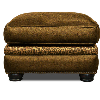 Eleanor Rigby Bethesda 30 Wide Genuine Leather Rectangle Standard Ottoman