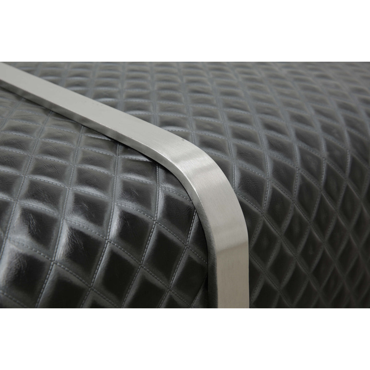 Eleanor Rigby Bing Bench Ottoman Diamond Stitch