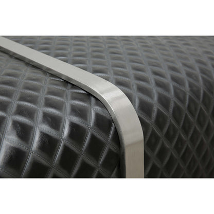 Eleanor Rigby Bing Bench Ottoman Diamond Stitch