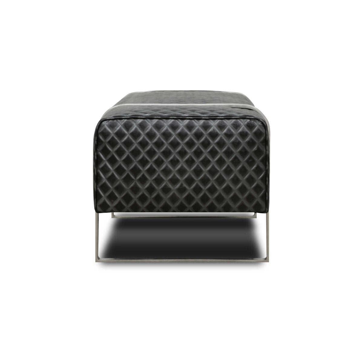 Eleanor Rigby Bing Bench Ottoman Diamond Stitch
