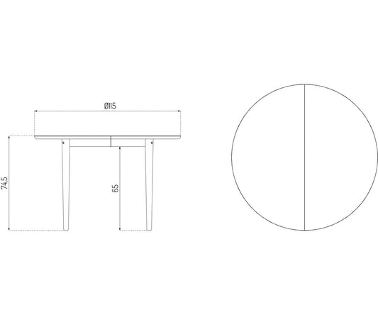 Bjork Solid Oak Dining Table