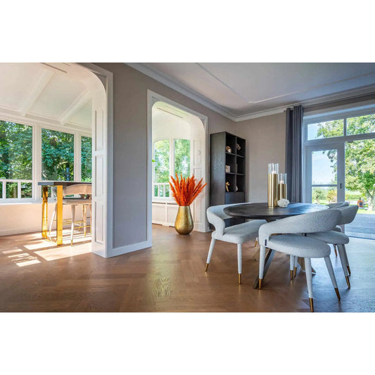 Blackbone Round Solid Oak Dining Table
