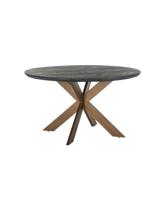 Blackbone Round Solid Oak Dining Table