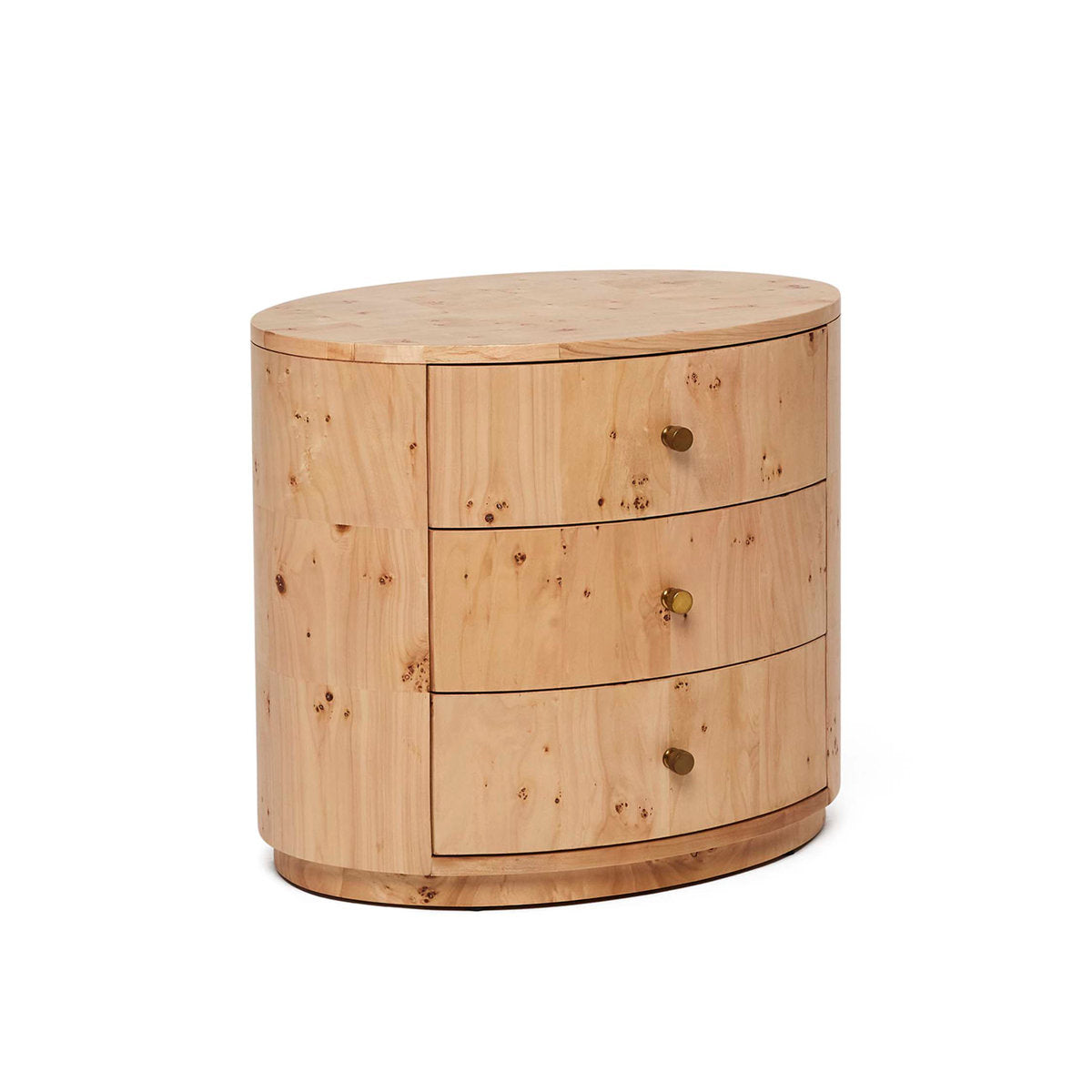 Blaine 3 - Drawer Solid Wood Nightstand
