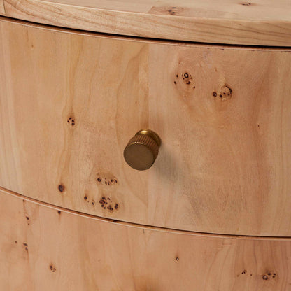 Blaine 3 - Drawer Solid Wood Nightstand